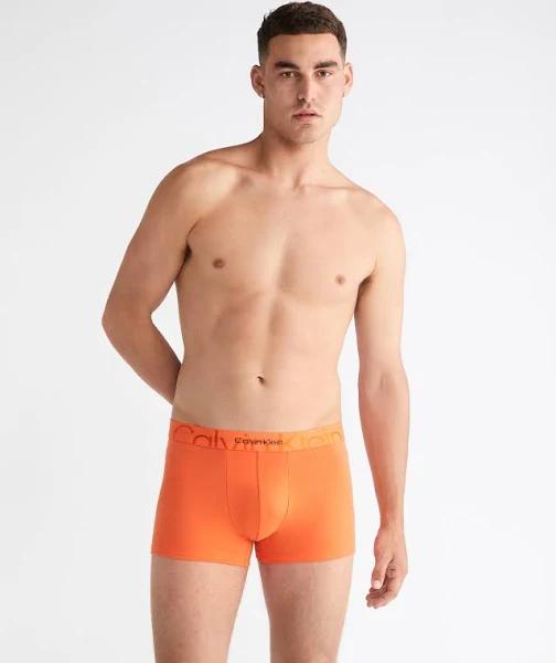Calvin Klein Icon Cotton Trunk in Red Carpet Red S