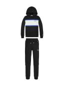 Calvin Klein Jeans Teen Boys Black Cotton Logo Tracksuit