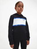 Calvin Klein Jeans Teen Boys Black Cotton Logo Tracksuit