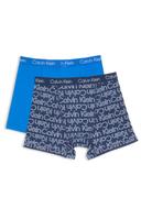 Calvin Klein Kids' Modern Cotton Boxer Briefs 2 Pack Black Iris CK