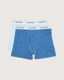 Calvin Klein Kids' Modern Cotton Boxer Briefs 2 Pack Blue/Blue Lagoon