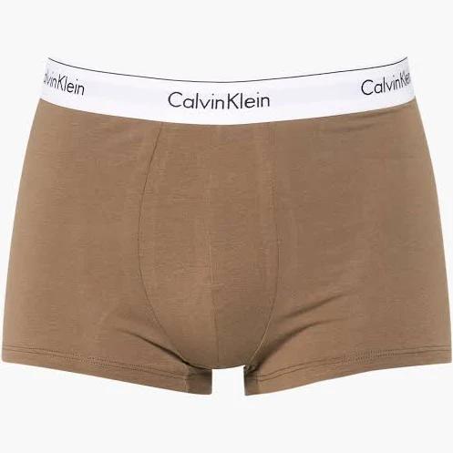 Calvin Klein Logo 3-Pack Cotton-Blend Trunks - L