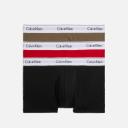 Calvin Klein Logo 3-Pack Cotton-Blend Trunks - M