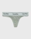 Calvin Klein Logo Thong - Green - XS
