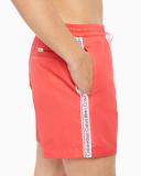 Calvin Klein Medium Tape Swim Shorts Mens, Size M, Orange