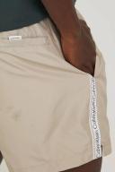 Calvin Klein Medium Tape Swim Shorts Mens, Size S, Beige