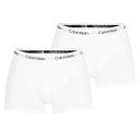 Calvin Klein Men's Big and Tall 2 Pack Boxer Brief Underwear (White, Size XL)