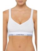 Calvin Klein Modern Cotton Bralette Lightly Lined White