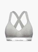 Calvin Klein Modern Cotton Lightly Lined Bralette, Grey Heather