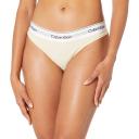 Calvin Klein Modern Cotton Naturals Thong Brief in Beige L