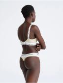 Calvin Klein Modern Cotton Naturals Thong Brief in Beige L