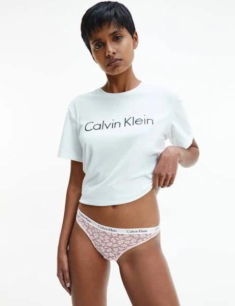 Calvin Klein Modern Cotton Naturals Thong Brief in Beige XL
