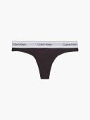 Calvin Klein Modern Cotton Naturals Thong Brief in Brown Dark Brown L