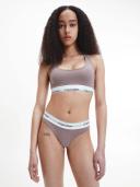 Calvin Klein Modern Cotton Naturals Thong Brief in Taupe M