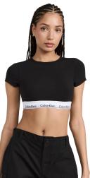 Calvin Klein Modern Cotton T-Shirt Bralette in Black L