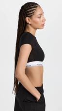 Calvin Klein Modern Cotton T-Shirt Bralette in Black L