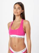Calvin Klein Modern Cotton Unlined Bralette Bra - Very Berry