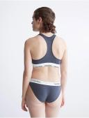 Calvin Klein Modern Cotton Unlined Bralette in Blue Navy XL