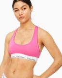 Calvin Klein Modern Cotton Unlined Bralette in Pink XL