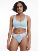 Calvin Klein Modern Cotton Unlined Bralette Rain Dance Blue LT Blue L