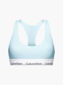 Calvin Klein Modern Cotton Unlined Bralette Rain Dance Blue LT Blue L