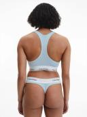 Calvin Klein Modern Cotton Unlined Bralette Rain Dance Blue LT Blue L