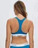 Calvin Klein Modern Cotton Unlined Bralette Tapestry Teal L