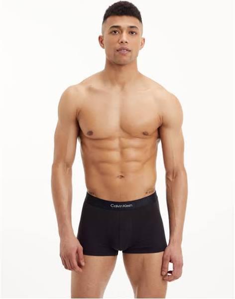 Calvin Klein Monolith Low Rise Cotton Trunk in Black M