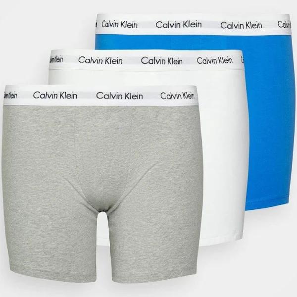 Calvin Klein Plus 3 Pack Cotton Stretch Boxer Briefs in Multi