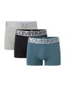 Calvin Klein Reconsidered Steel Cotton Trunks 3 Pack in Multi Assorted S