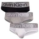 Calvin Klein Steel 3 Pack Cotton Briefs in Multi