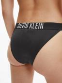 Calvin Klein Swim High Leg Tape Bikini Bottoms - Black - Womens