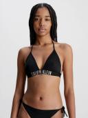 Calvin Klein Swim Triangle Bikini Top - Black