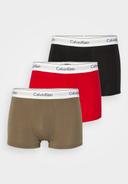 Calvin Klein Underwear 3 Pack Trunks - Berry/Grey/Black - 2380A-DYV TR