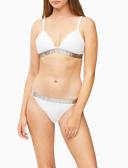 Calvin Klein Underwear Modern Cotton Plus Size Thong - White