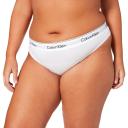 Calvin Klein Underwear Modern Cotton Plus Size Thong - White
