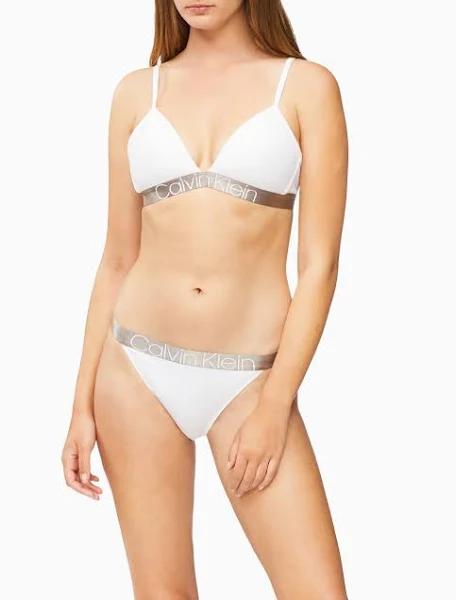 Calvin Klein Underwear Modern Cotton Plus Size Thong - White