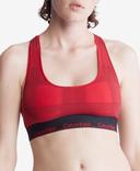 Calvin Klein Underwear Modern Cotton Unlined Bralette | Red/Plaid | Size M | Shopbop