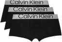 Calvin Klein Underwear Three-Pack Black Reconsidered Steel Boxer Briefs