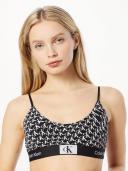 Calvin Klein Unlined Bralette Bra Black L Woman