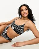 Calvin Klein Unlined Bralette Bra Black L Woman