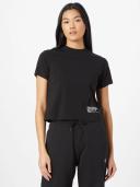 Calvin Klein Women's CK Address Logo Short Sleeve Baby T-Shirt Black, Size Large