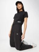 Calvin Klein Women's CK Address Logo Short Sleeve Baby T-Shirt Black, Size Large