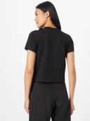 Calvin Klein Women's CK Address Logo Short Sleeve Baby T-Shirt Black, Size Large