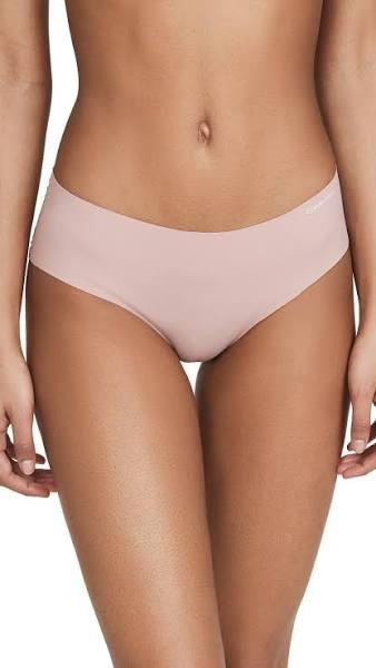 Calvin Klein Women's Invisibles Thong (656 Alluring Blush, Size XL)