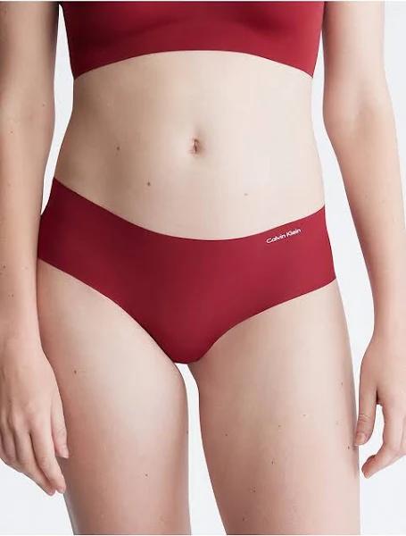 Calvin Klein - Women's Red Hipster Briefs - Invisibles Hipster Bikini - Size S at The Iconic