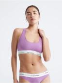 Calvin Klein Womens Grey Modern Cotton Bralette, S / Grey