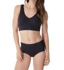 Calvin Klein Womens QF4708 Invisibles Lightly Lined V Neck Bralette Bra