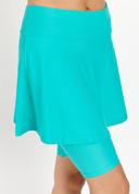 Calypsa Midi Swim Skort Calypsa Teal - L - AfterPay & zipPay Available