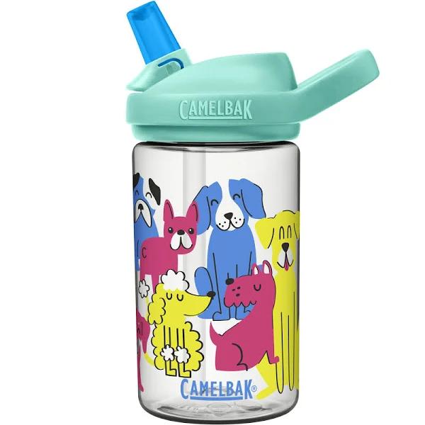 CamelBak Eddy+ Kids Bottle with Tritan Renew, 400ml, Rainbow Dogs